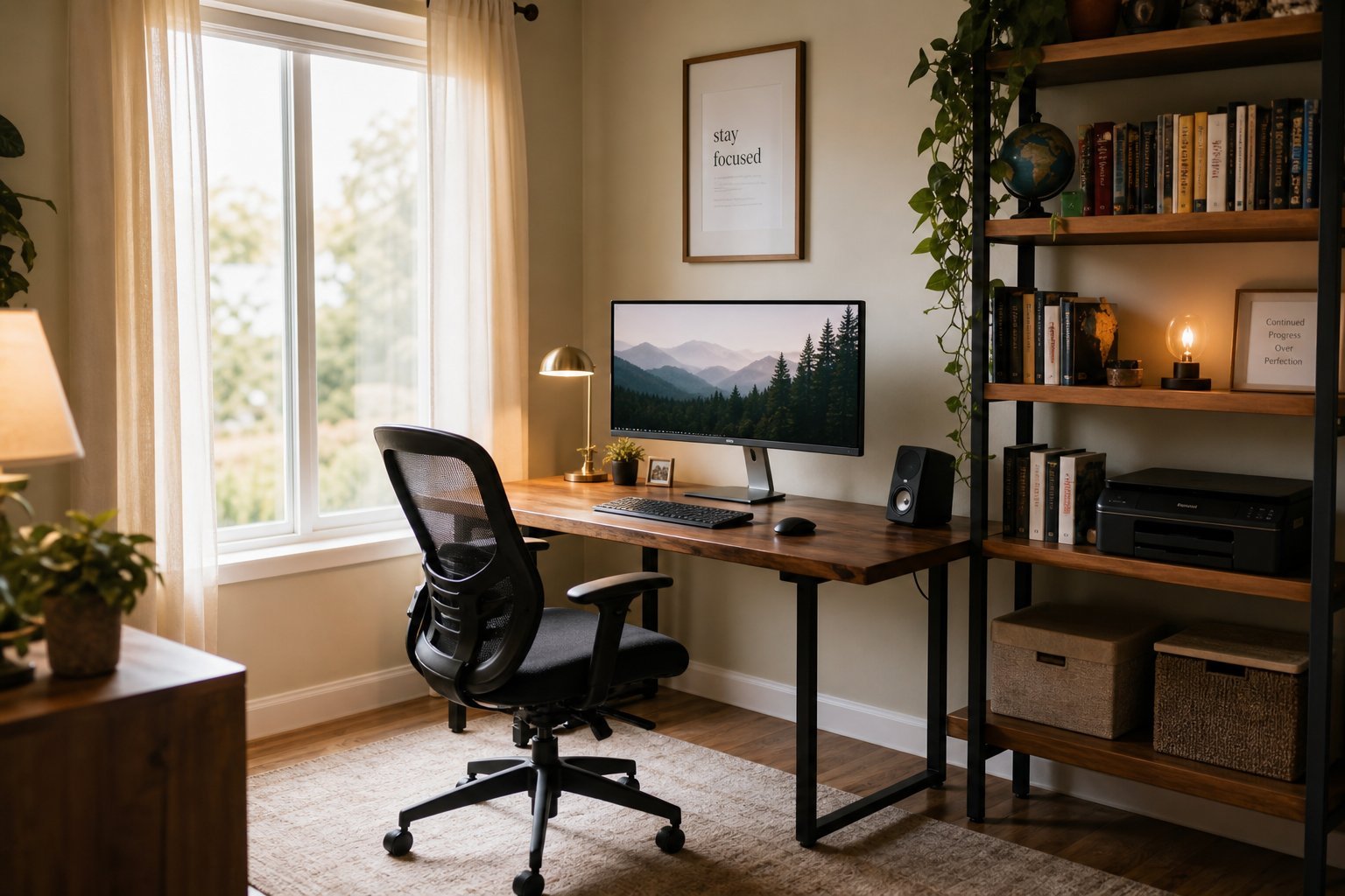 Setting Up a Home Office: Space, Furniture & Technology